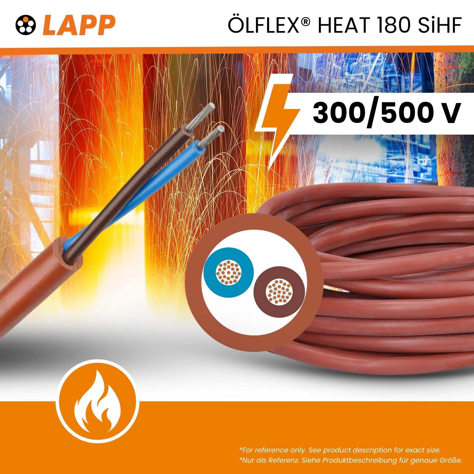 lapp-lflex-heat-180-sihf-2x1-5-mm-silikonleitung-10m-saunakabel image 2