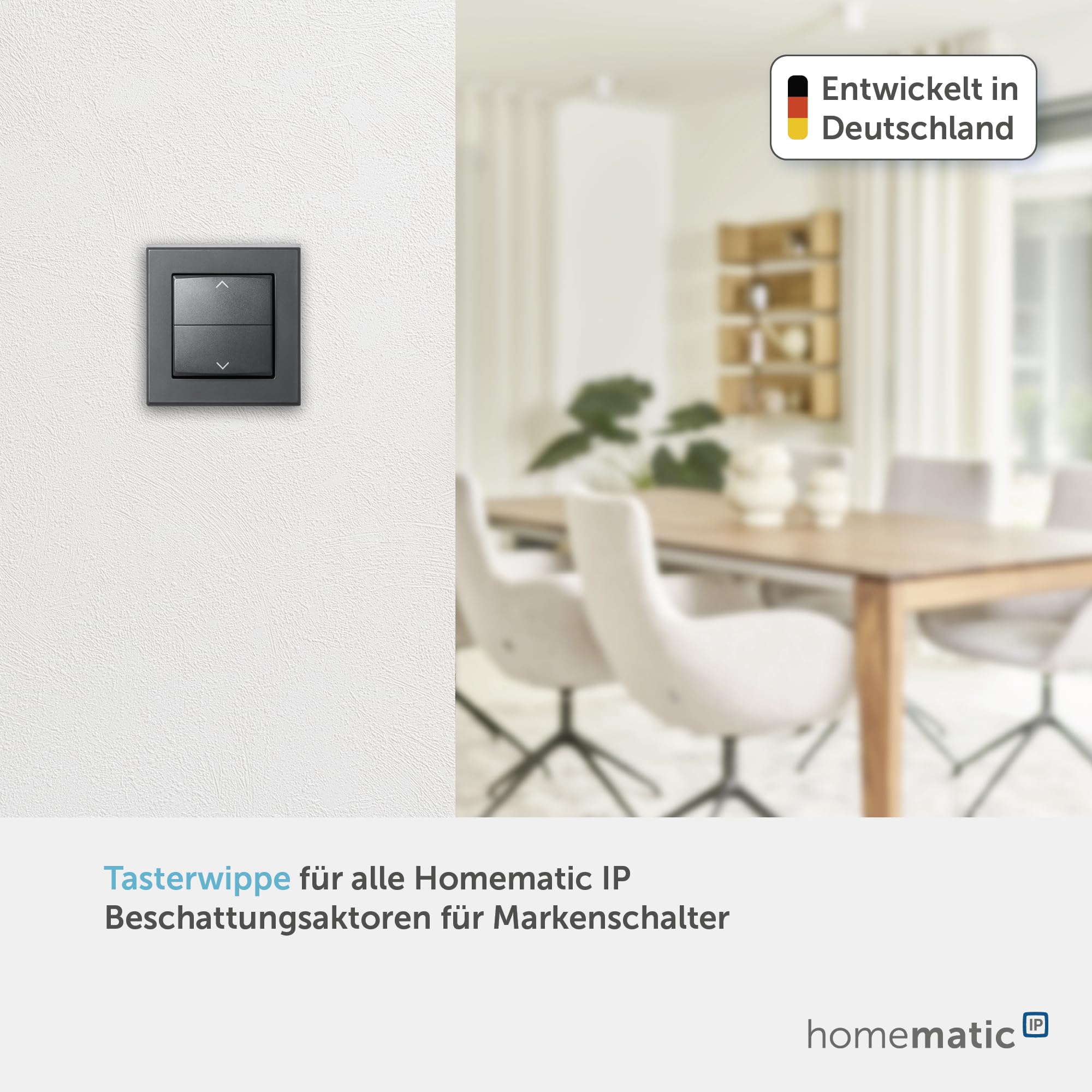 homematic-ip-tasterwippe-mit-pfeilen-f-r-markenschalter-anthrazit image 2