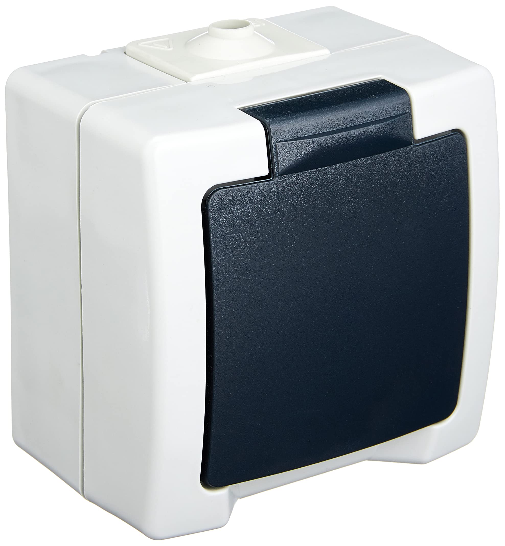 kopp-nautic-1-fach-schutzkontakt-steckdose-aufputz-ip44-grau-klappdeckel image 4