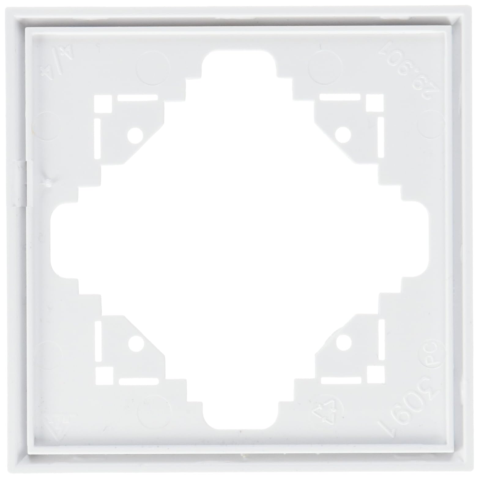 kopp-malta-abdeckrahmen-1-fach-arktis-f-r-senkrechte-und-waagerechte-montage image 4