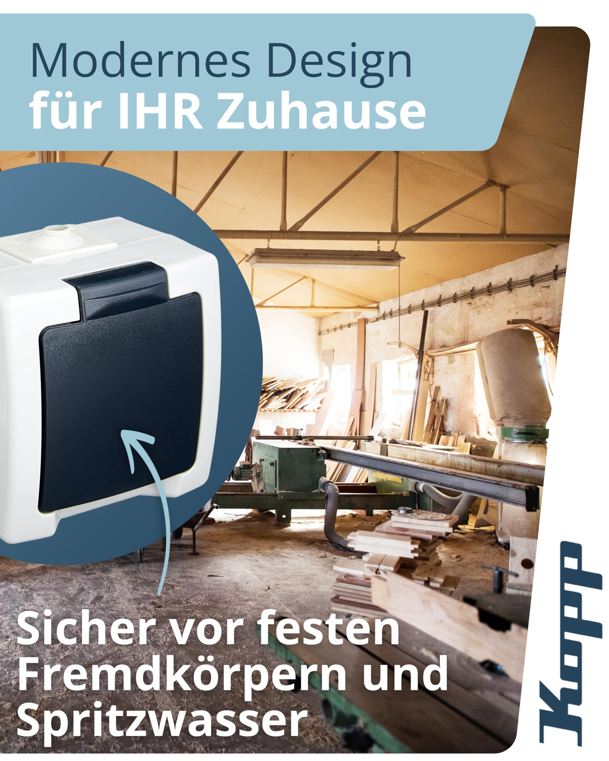 kopp-nautic-1-fach-schutzkontakt-steckdose-aufputz-ip44-grau-klappdeckel image 3