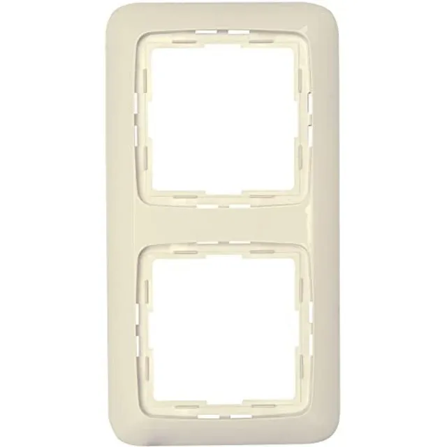 kopp-rivo-abdeckrahmen-2-fach-creme-wei-gl-nzend image 1