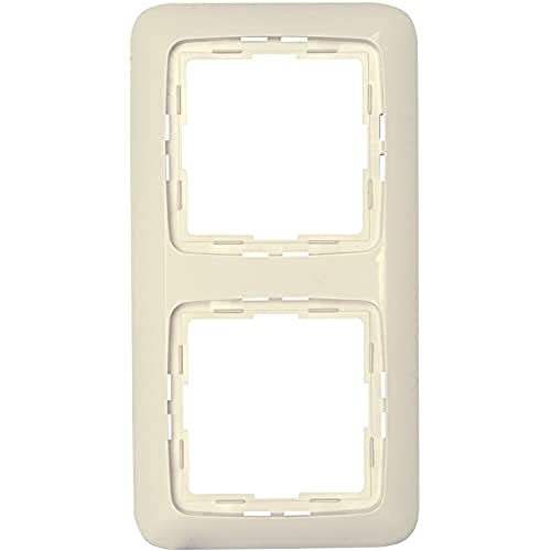 kopp-rivo-abdeckrahmen-2-fach-creme-wei-gl-nzend image 3