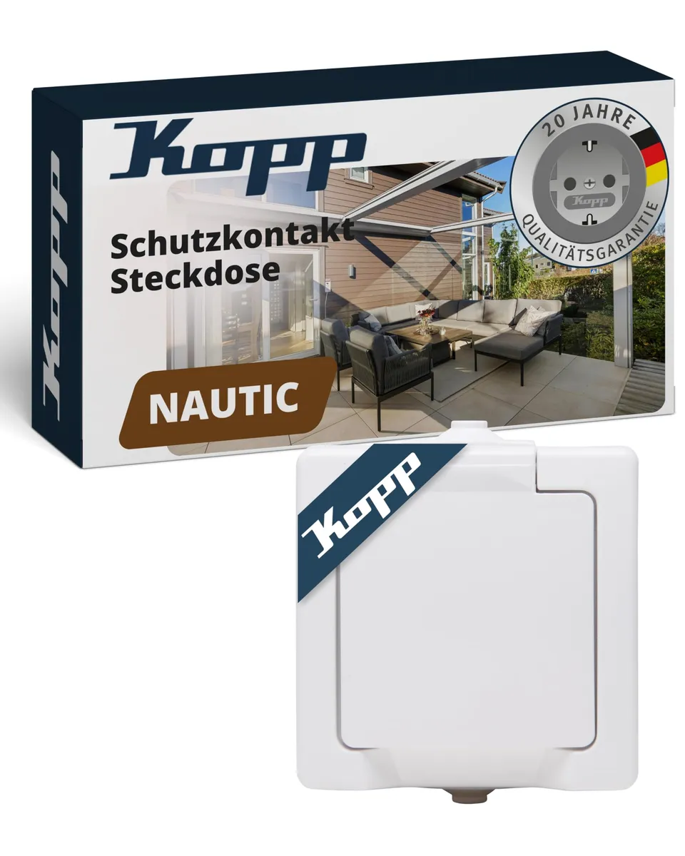 kopp-nautic-1-fach-schutzkontakt-steckdose-aufputz-ip44-arktis-wei image 1