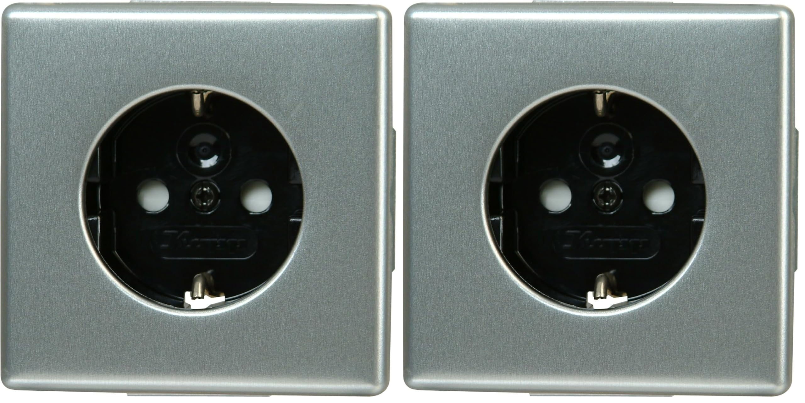 kopp-vision-schutzkontakt-steckdose-ber-hrungsschutz-stahlfarben-2er-pack-112720 image 1