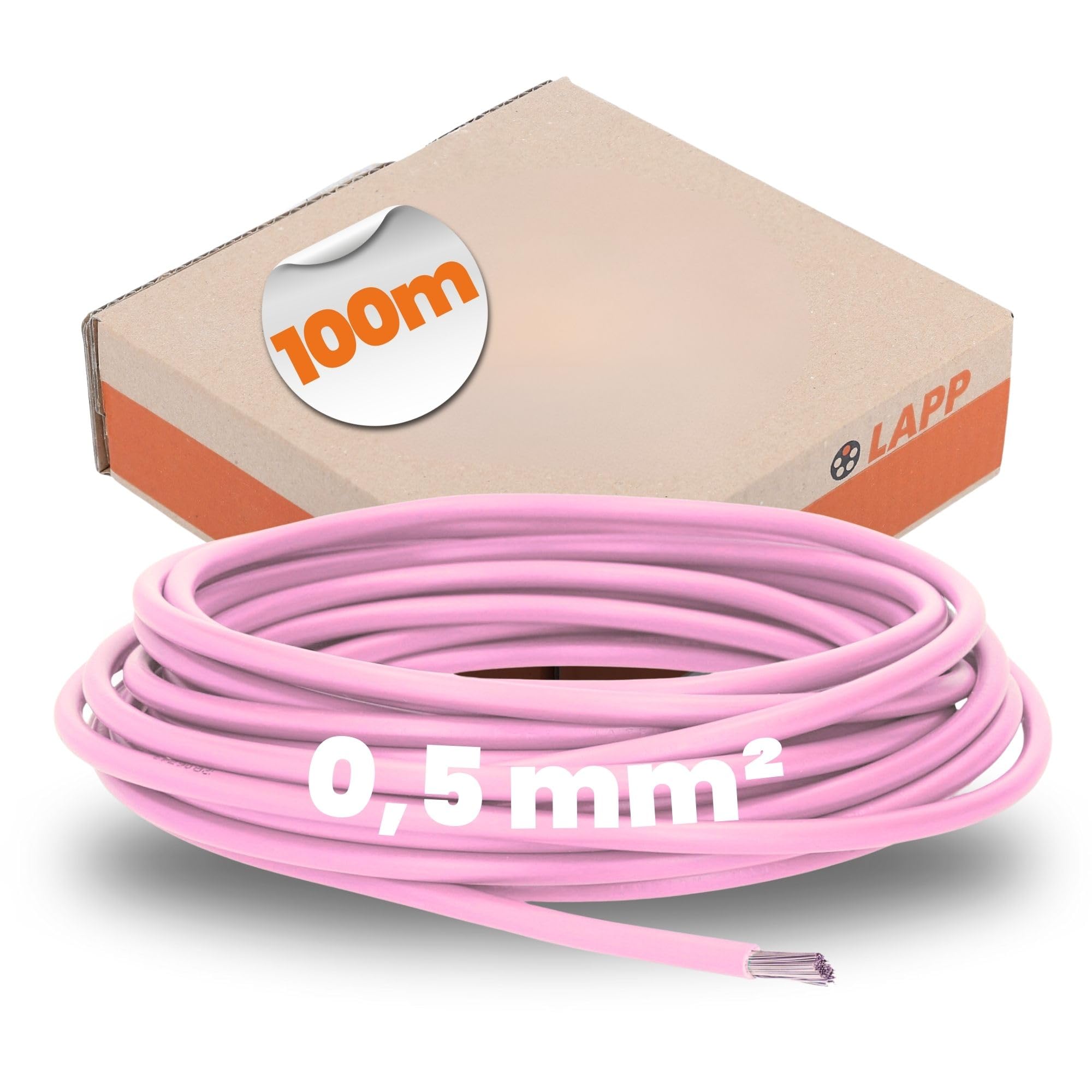 lapp-h05v-k-0-5-mm-einzelader-rosa-100m image 1