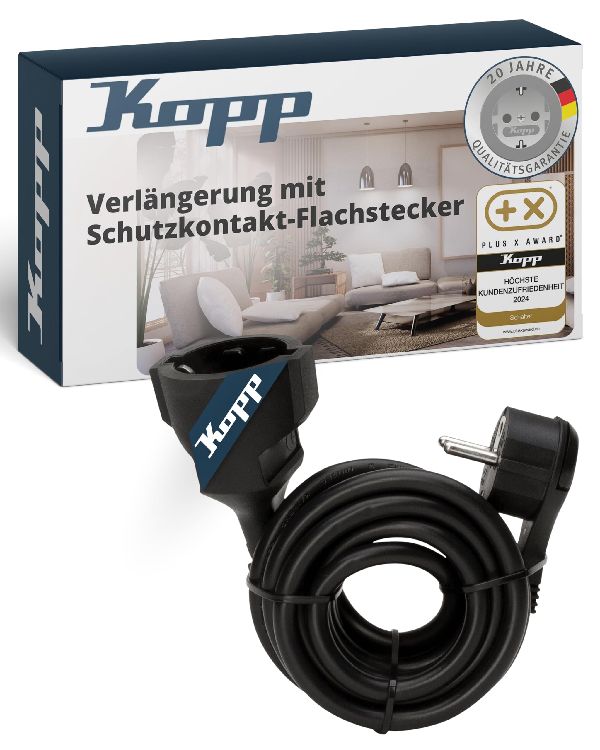 kopp-verl-ngerungskabel-5-m-schwarz-flachstecker image 1