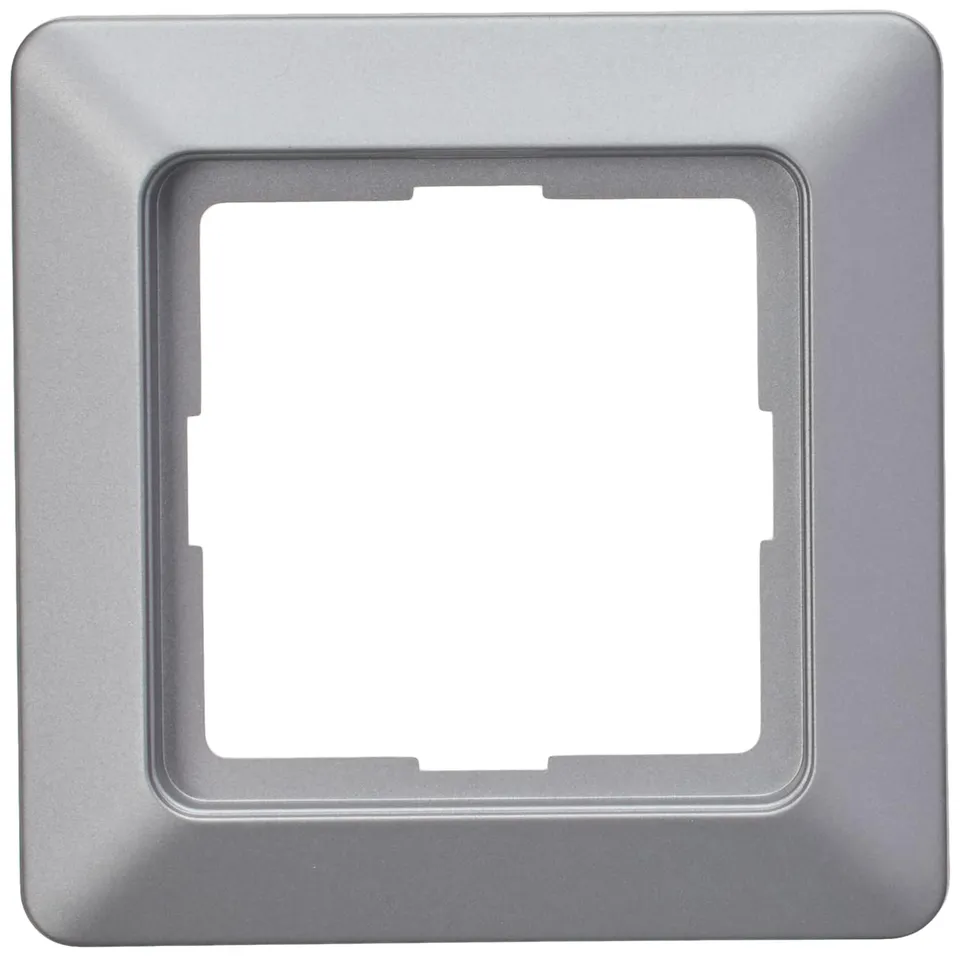 kopp-milano-abdeckrahmen-1-fach-stahl image 1