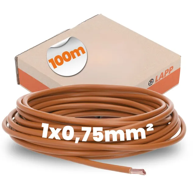 lapp-lflex-h05v-k-litze-0-75-mm-100-m-braun-flexibel-4510032 image 1