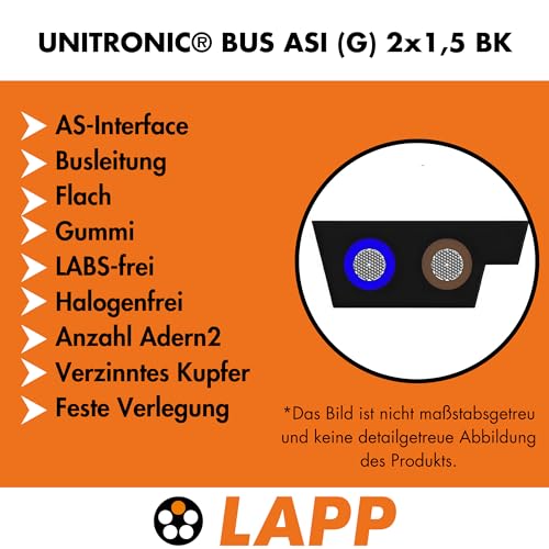 lapp-unitronic-bus-asi-g-busleitung-2x1-5-mm-10m-schwarz-flach-gummi image 7