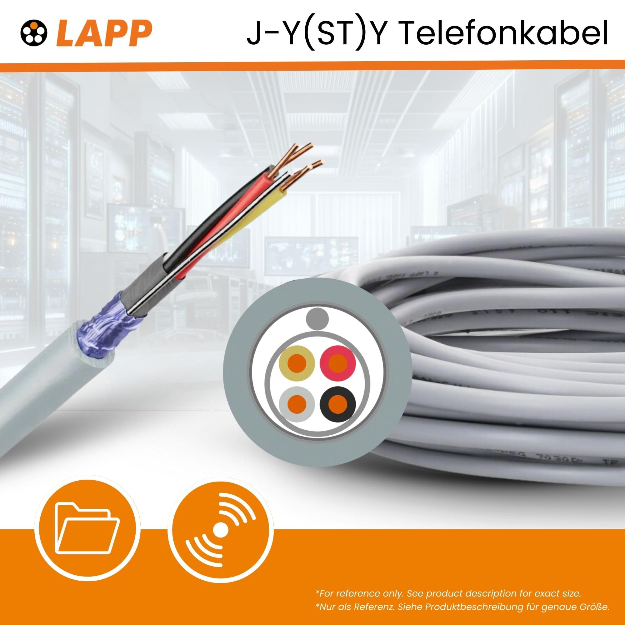 lapp-j-y-st-y-4x2x0-6-mm-telefonkabel-8-adrig-10m image 2