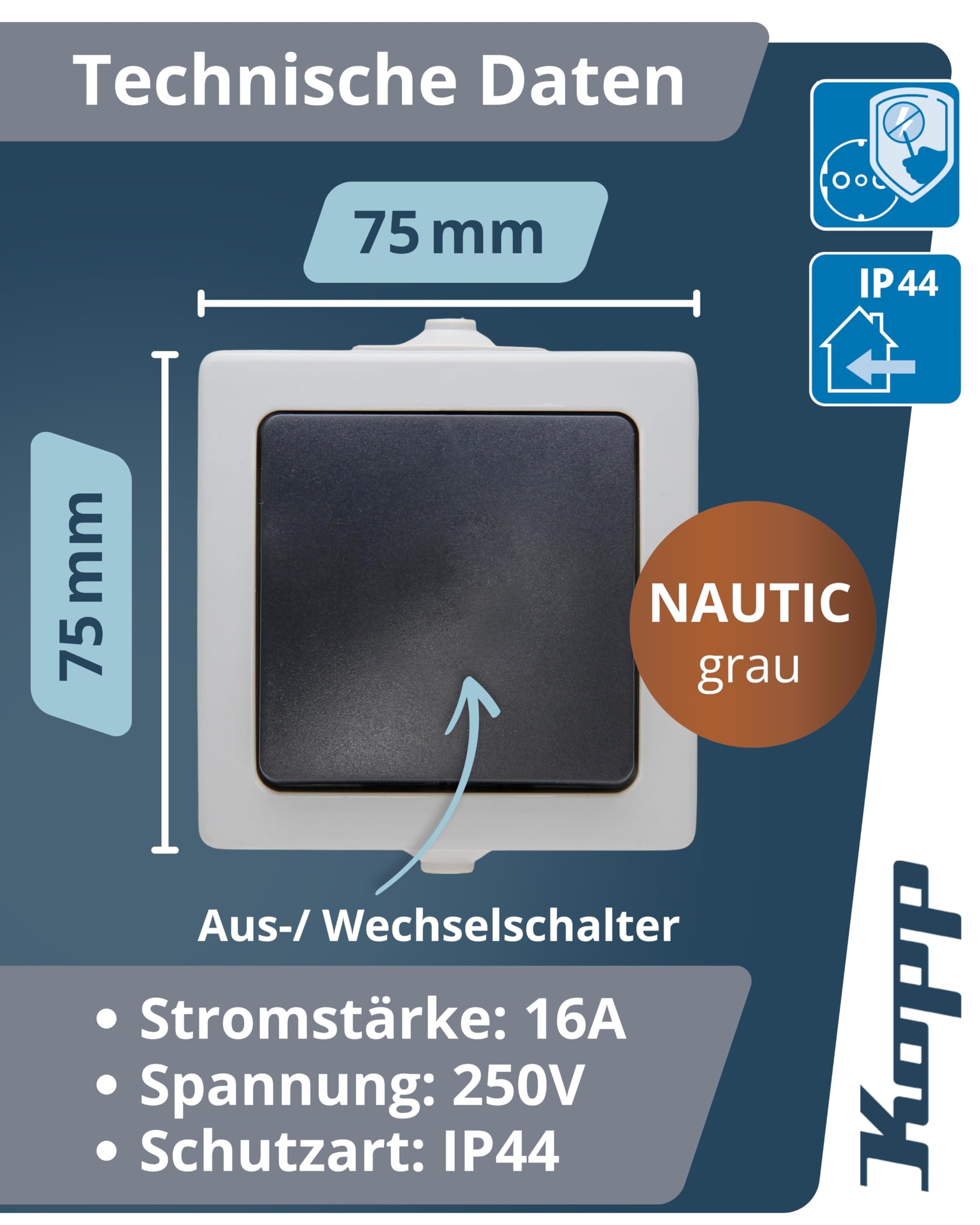 kopp-nautic-universalschalter-aufputz-ip44-grau-10ax-250v image 2