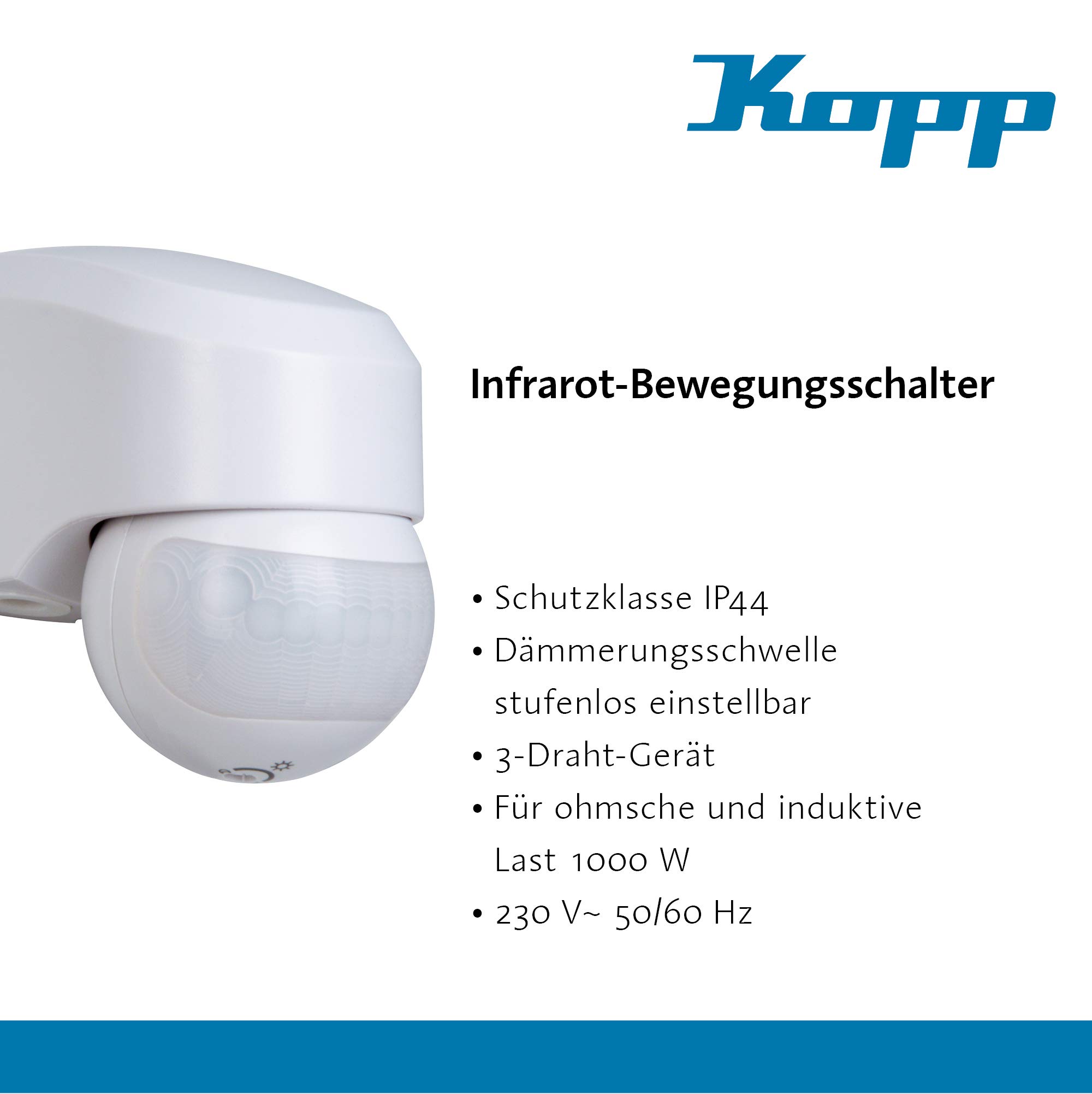 kopp-infracontrol-bewegungsmelder-180-12-m-aufputz-ip44-wei image 5