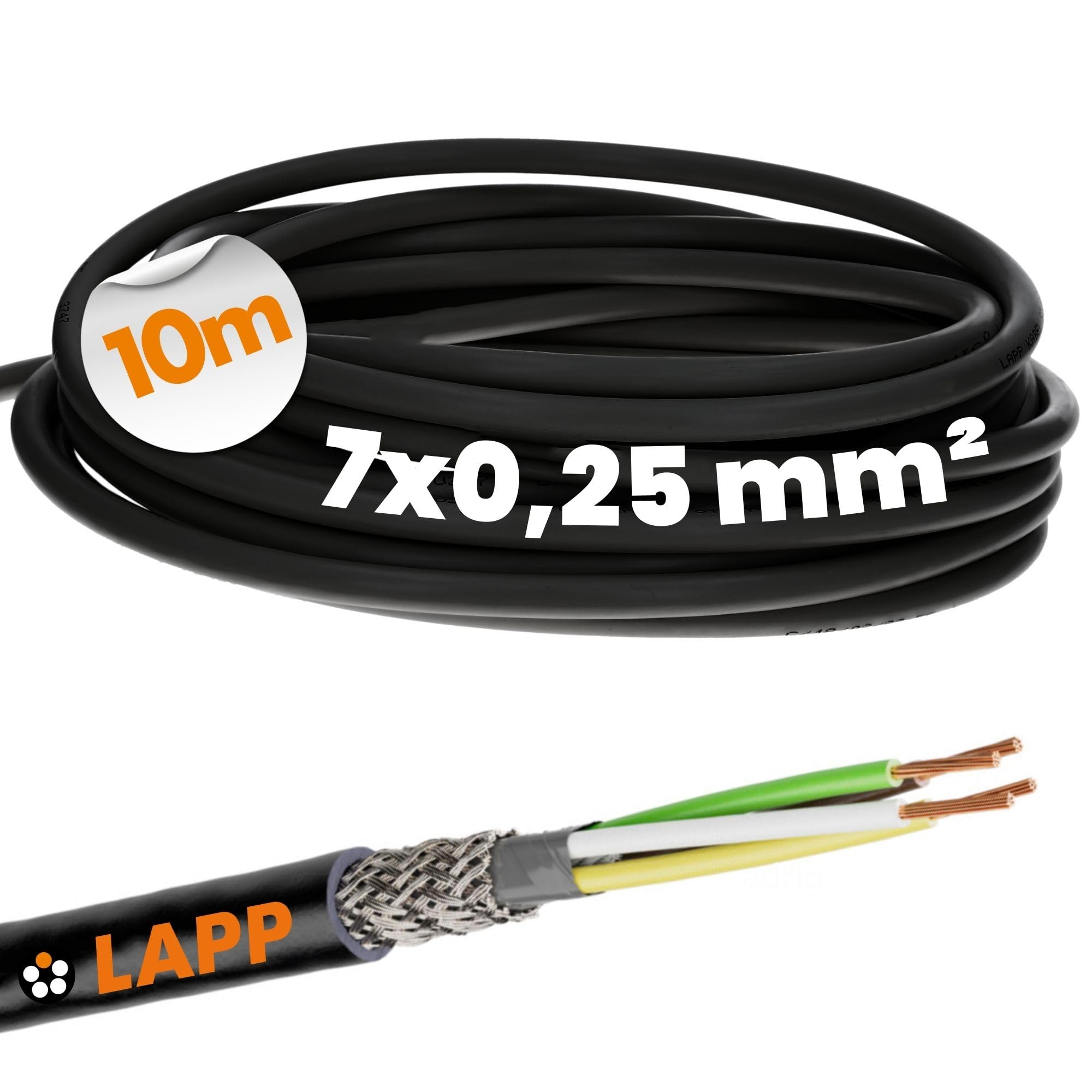 lapp-unitronic-liycy-steuerleitung-7x0-25-mm-10m-geschirmtes-datenkabel-schwarz image 1