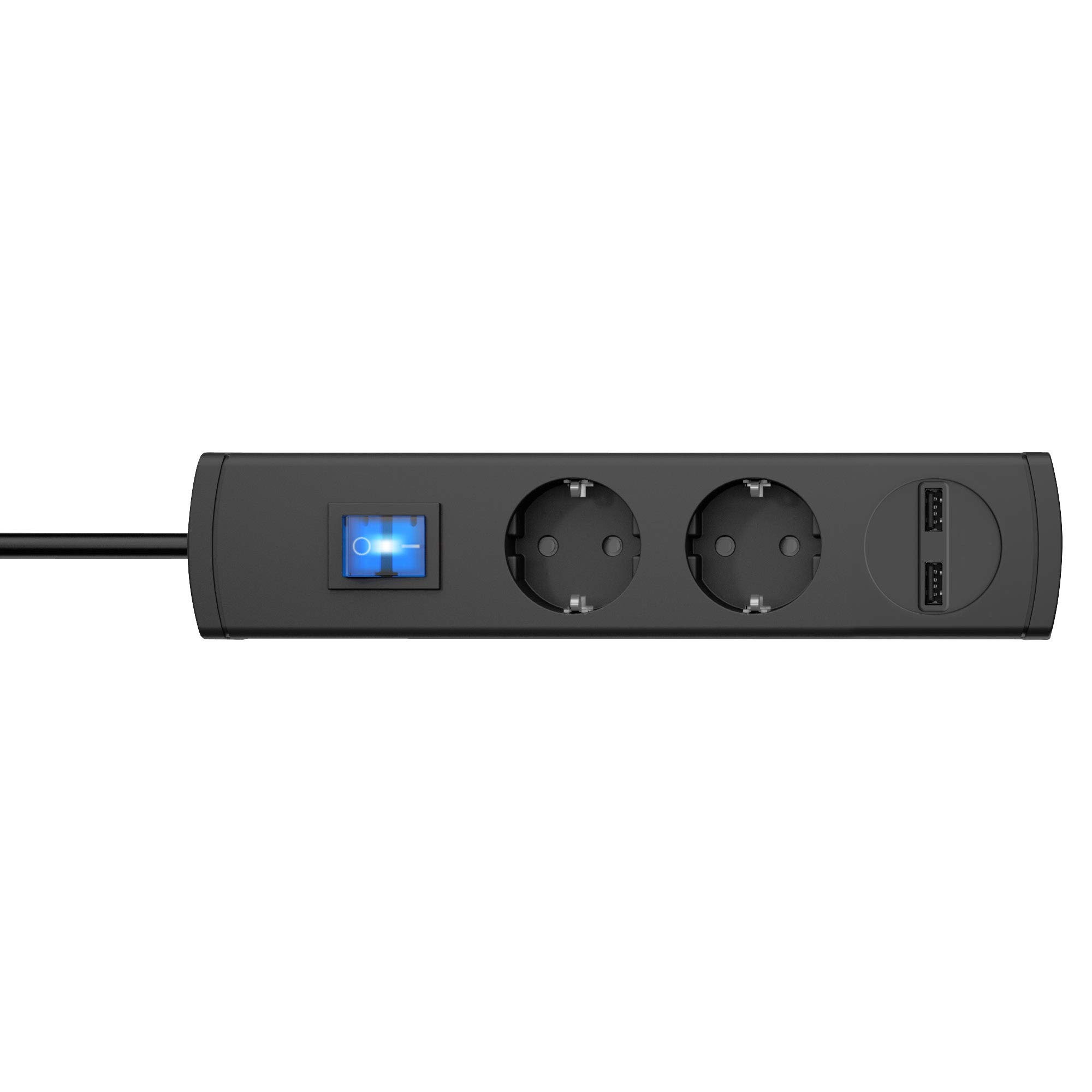 kopp-unoversal-plus-5-fach-steckdosenleiste-2x-usb-1-4m-anthrazit image 4