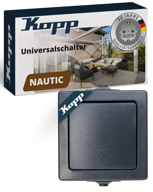 kopp-nautic-universalschalter-1-fach-anthrazit-ip44 image 1