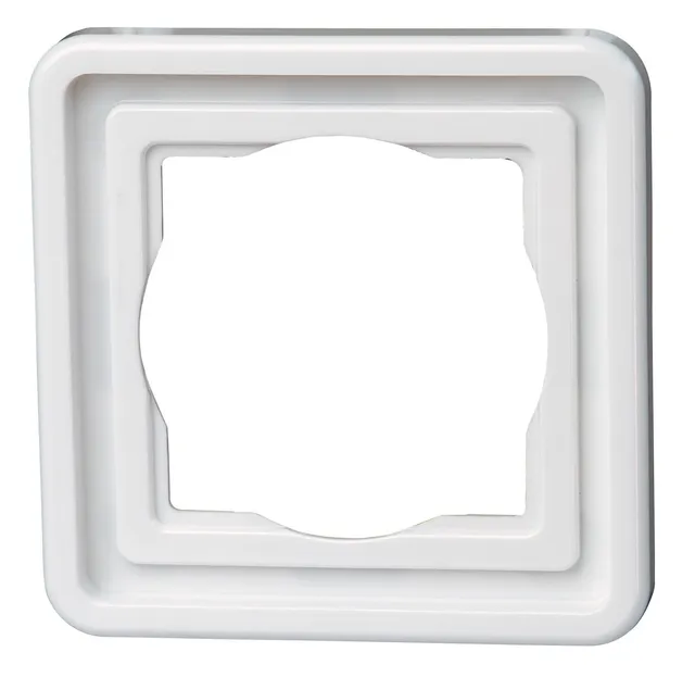 kopp-vision-abdeckrahmen-1-fach-arktis-wei-schalterrahmen image 1