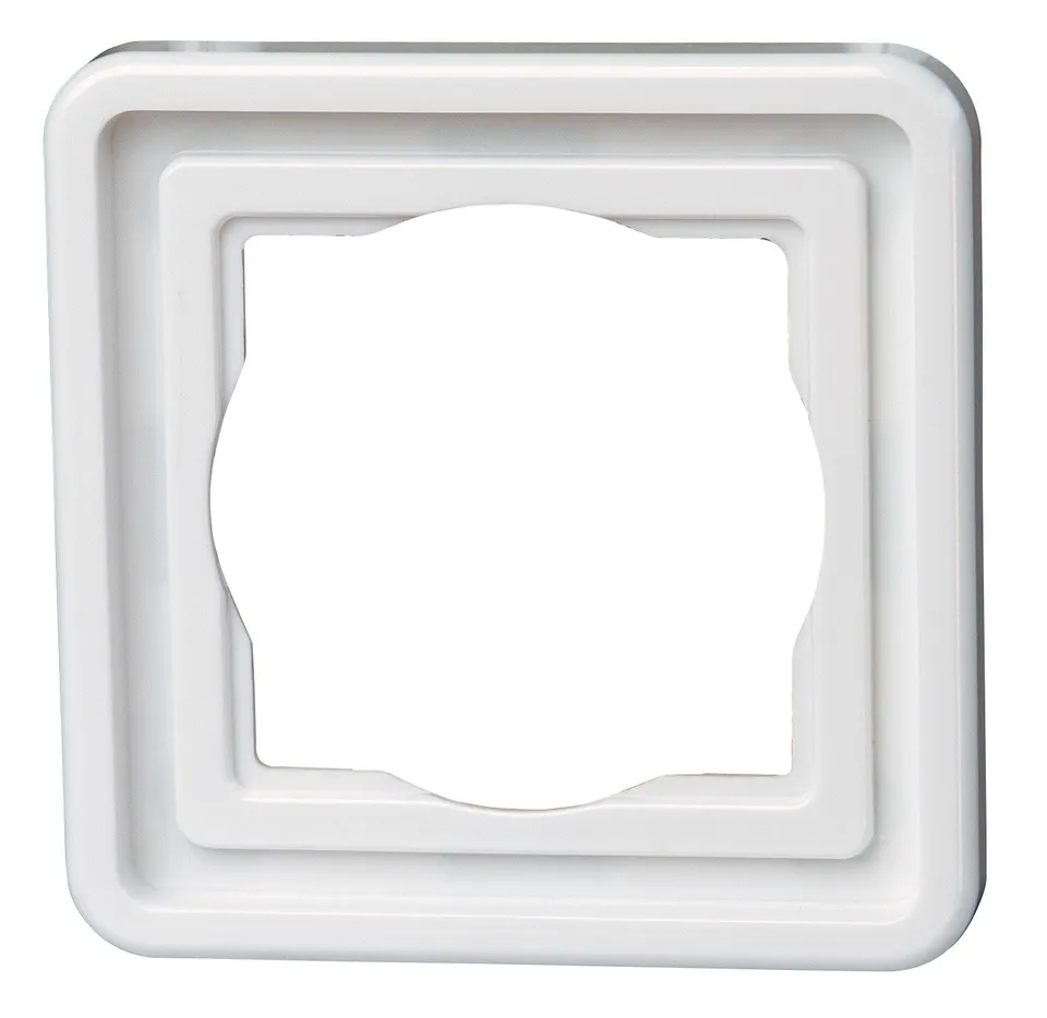 kopp-vision-abdeckrahmen-1-fach-arktis-wei-schalterrahmen image 1