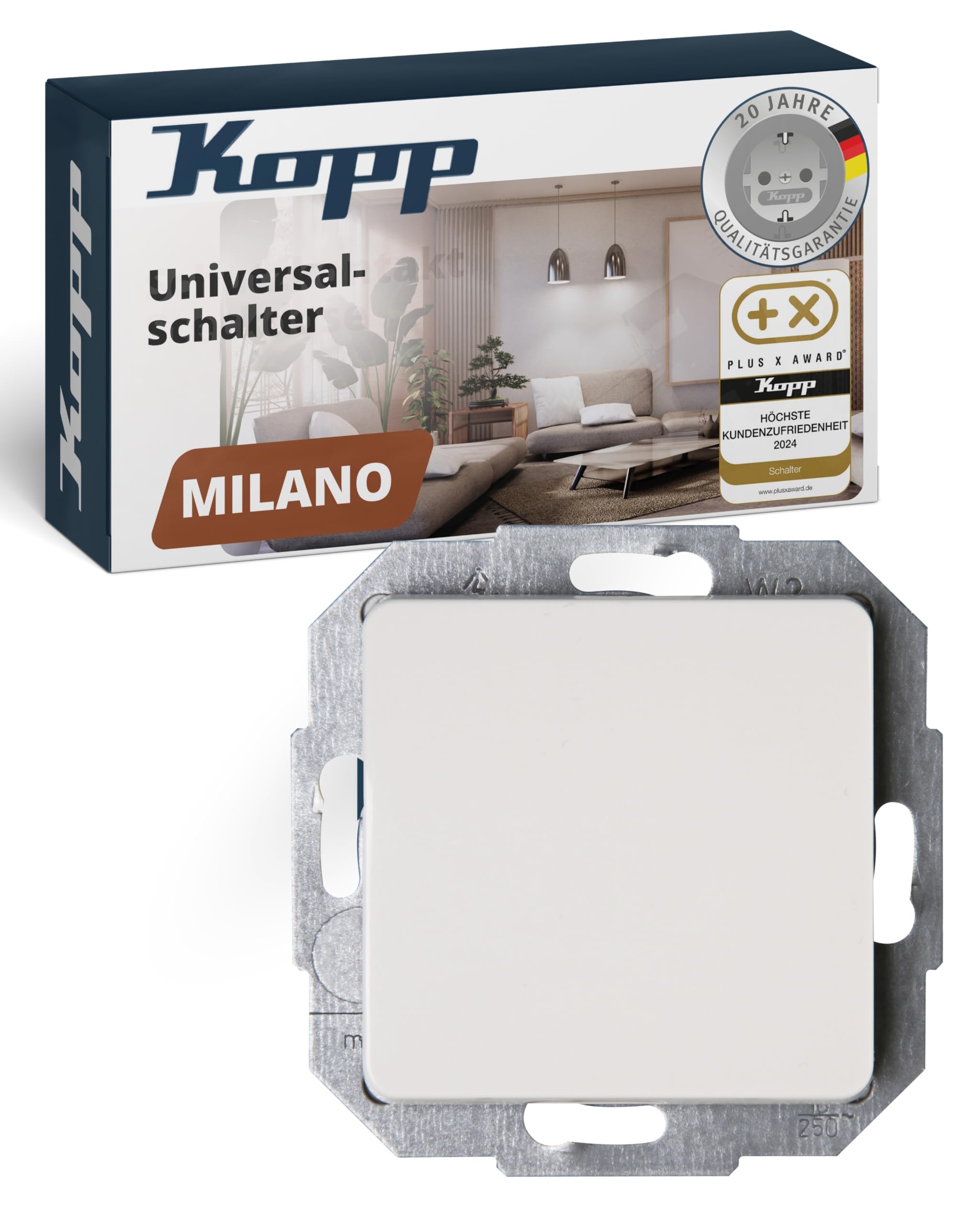 kopp-milano-universalschalter-up-wei-10ax-250v image 1