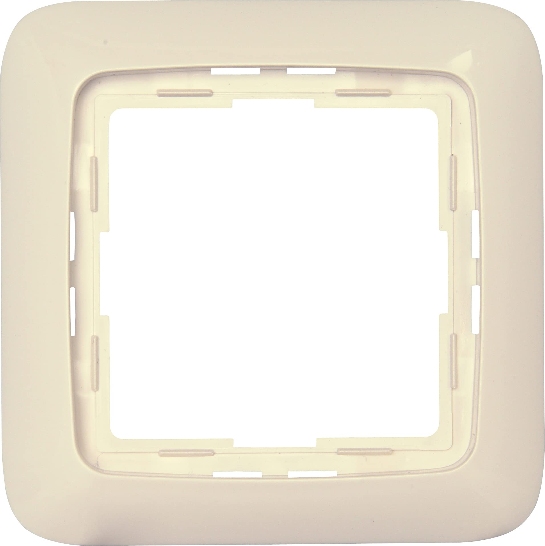 kopp-rivo-abdeckrahmen-1-fach-creme-wei-hochglanz image 1