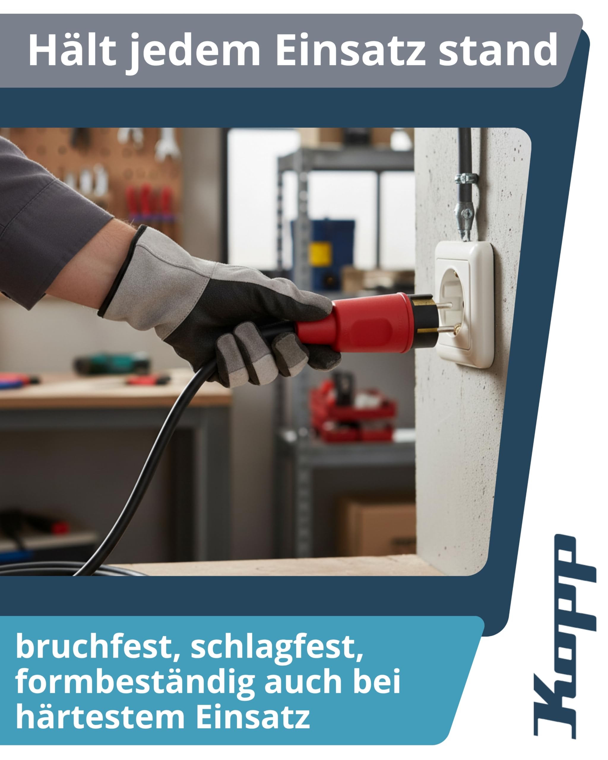 kopp-schutzkontakt-vollgummistecker-rot-ip44-16a-bruchfest-mit-knickschutz image 5
