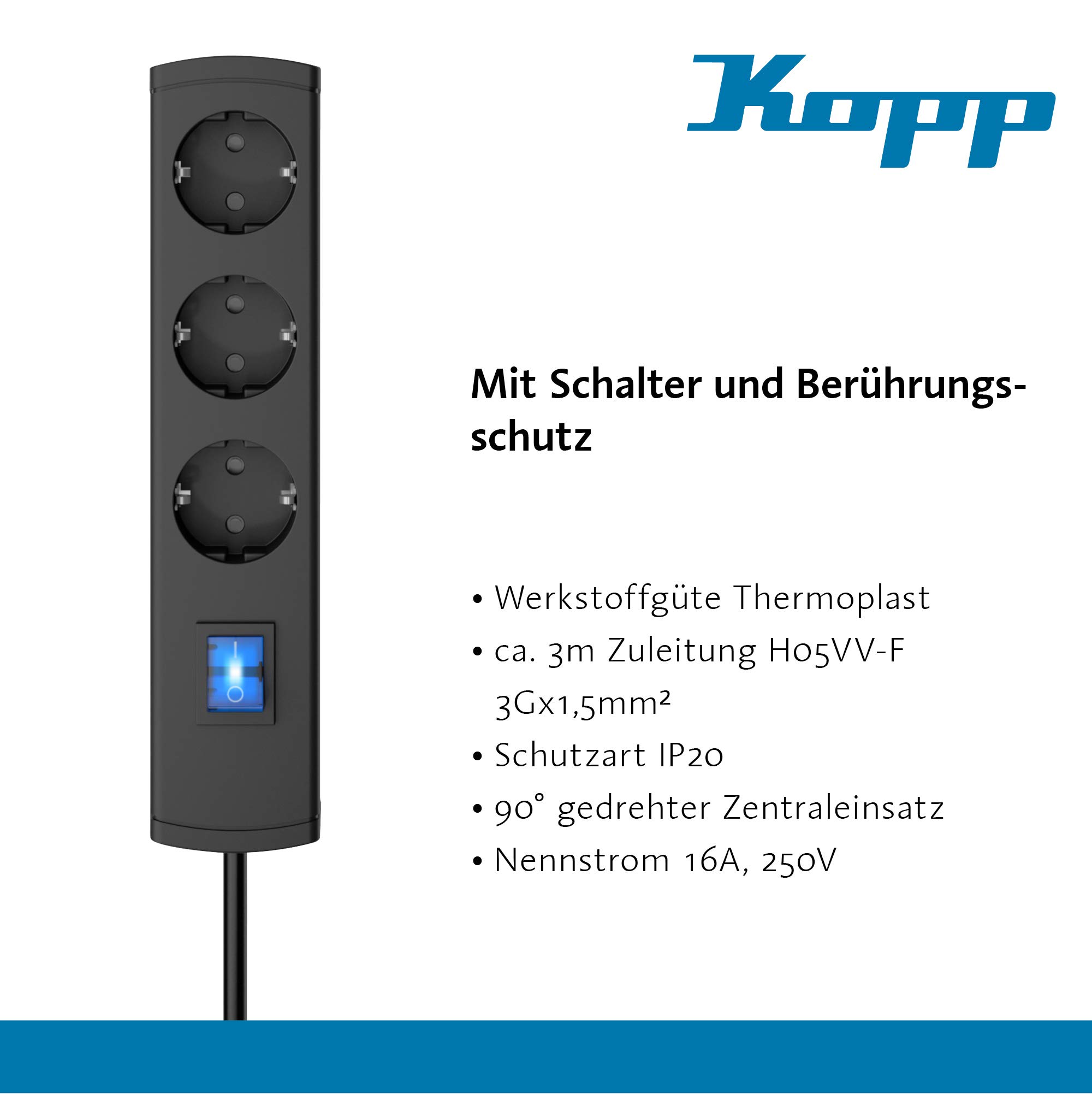 kopp-unoversal-plus-3-fach-steckdosenleiste-3-m-mit-schalter-anthrazit-232605019 image 5
