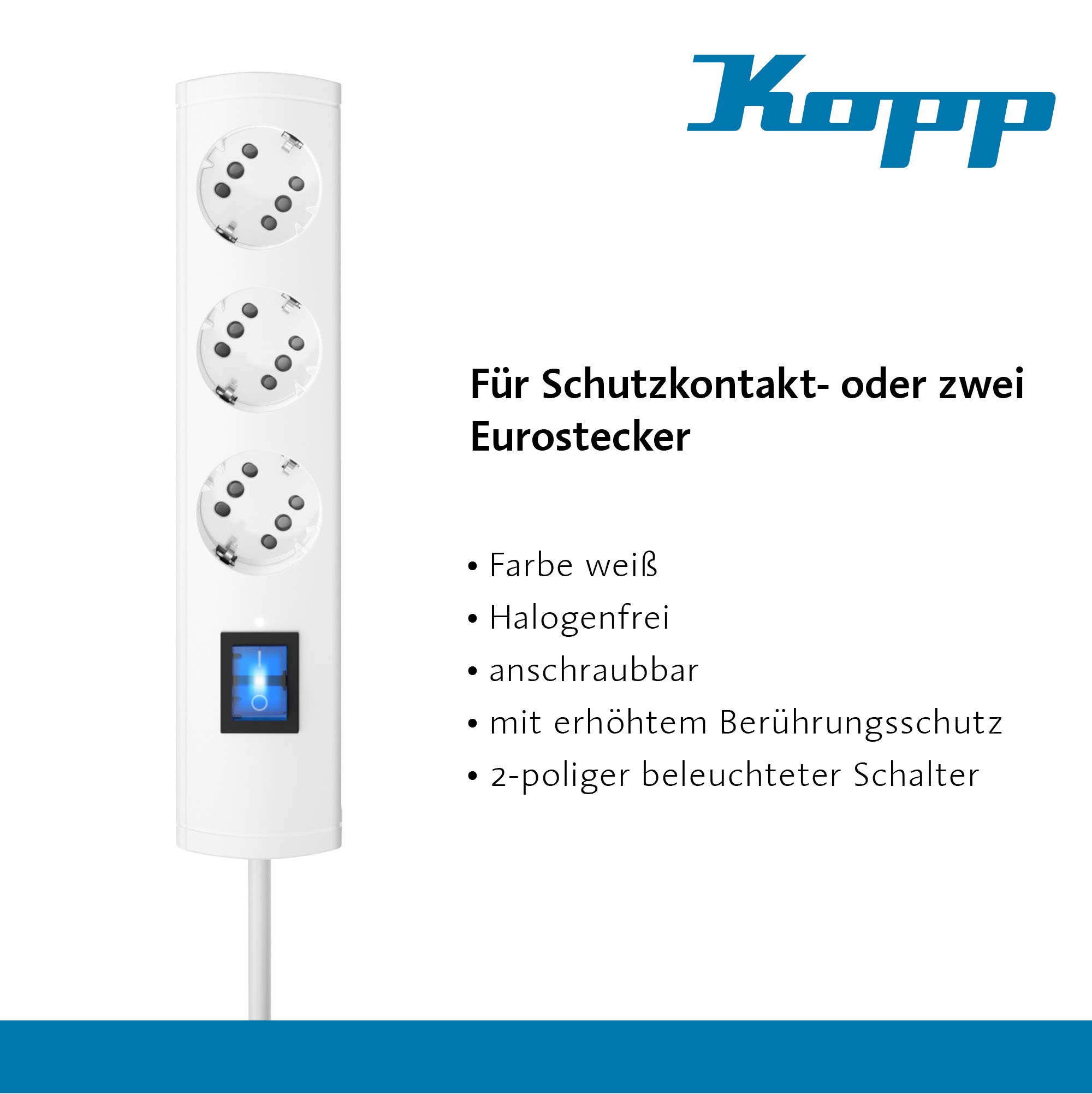 kopp-duoversal-plus-steckdosenleiste-3-6-fach-3m-wei-mit-schalter image 3