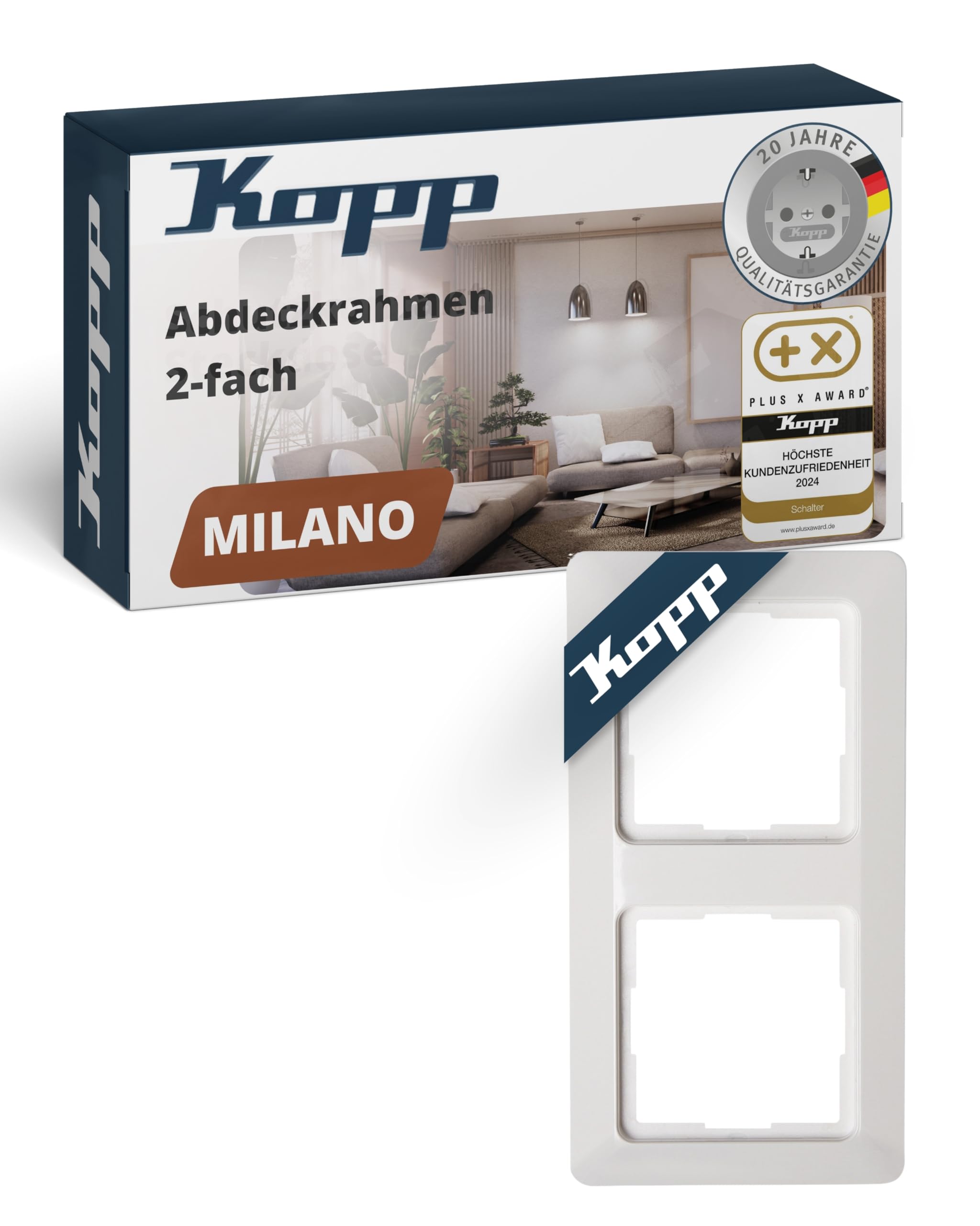 kopp-milano-abdeckrahmen-1-fach-stahl image 5