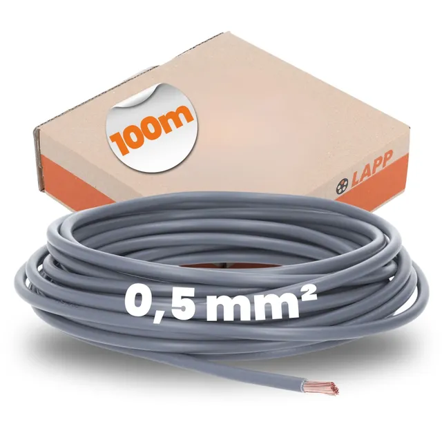 lapp-h05v-k-aderleitung-0-5-mm-grau-100-m image 1