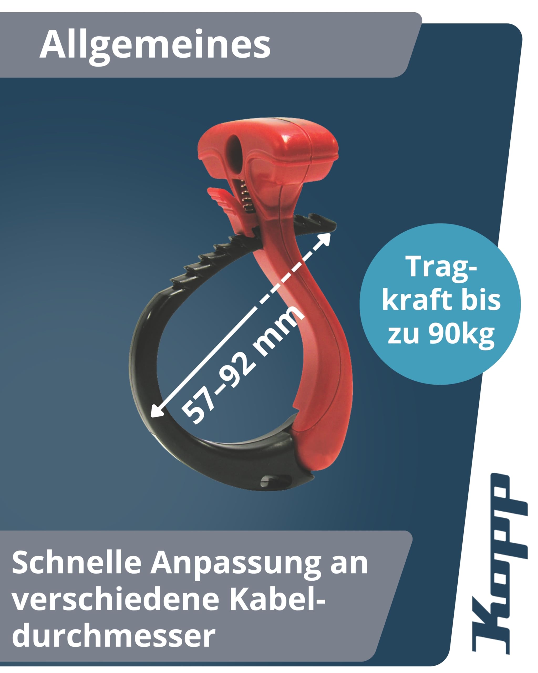 kopp-cable-wraptor-xl-kabelb-ndler-57-92-mm-bis-90-kg image 2