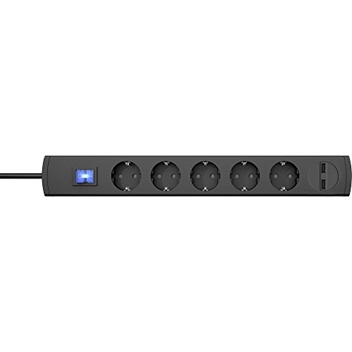 kopp-unoversal-plus-5-fach-steckdosenleiste-2x-usb-1-4m-anthrazit image 6