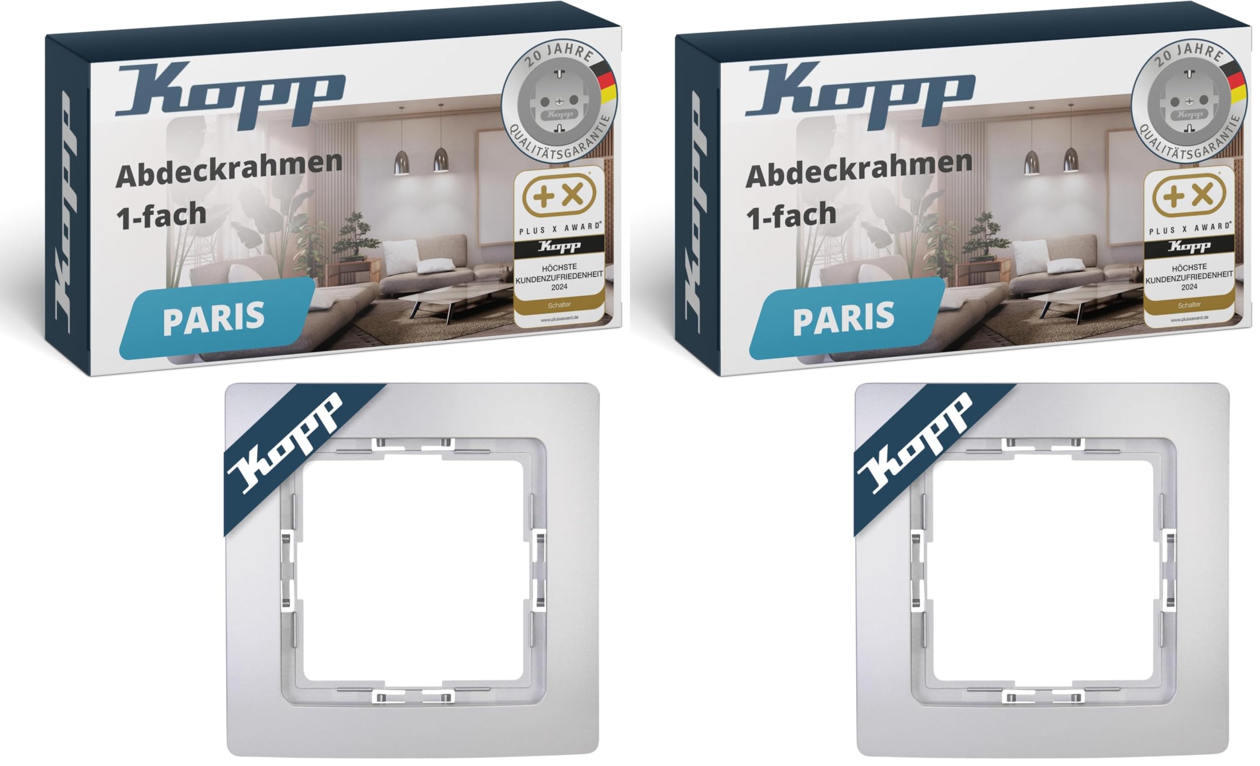 kopp-paris-abdeckrahmen-1-fach-83x83mm-palisander-braun image 8