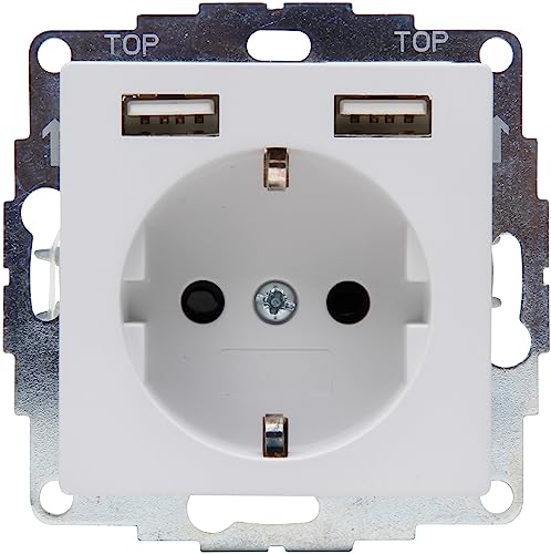 kopp-athenis-schutzkontakt-steckdose-1-fach-mit-2x-usb-grau image 6