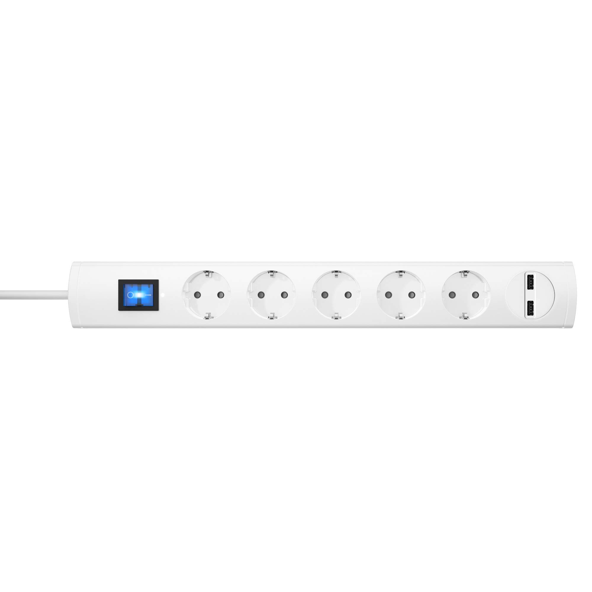 kopp-unoversal-plus-5-fach-steckdosenleiste-2x-usb-1-4m-anthrazit image 3