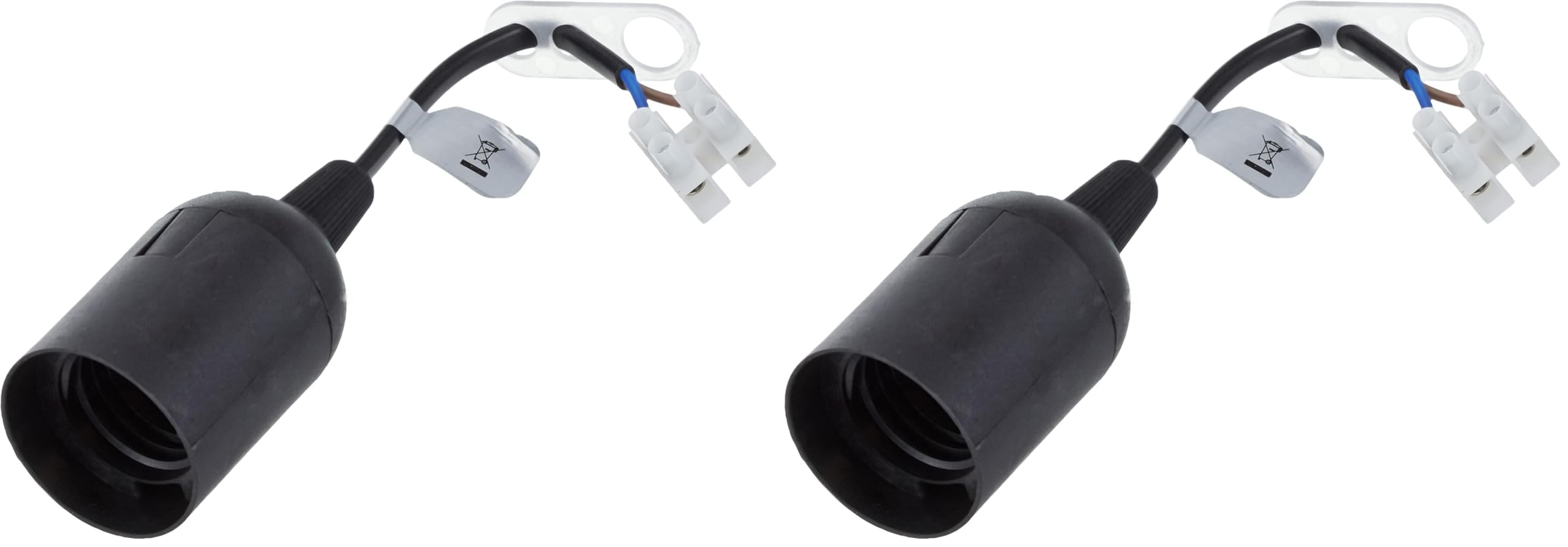 kopp-renovierungsfassung-e27-schwarz-3er-set-mit-13cm-leitung image 8