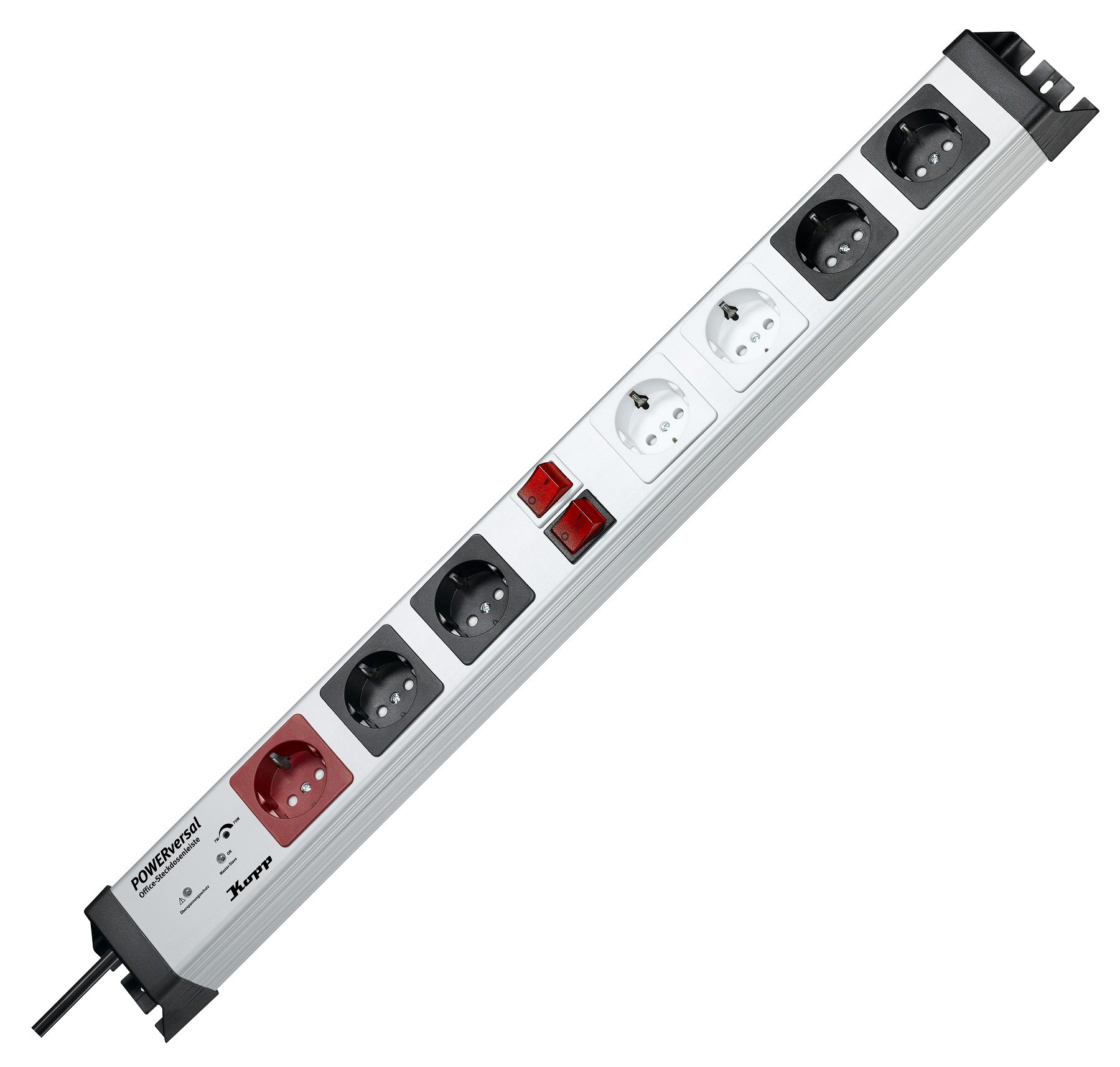 kopp-227620016-powerversal-steckdosenleiste-master-slave-mit-berspannungsschutz image 1