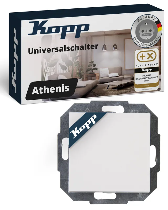 kopp-athenis-universalschalter-rein-wei-10ax-ohne-rahmen image 1