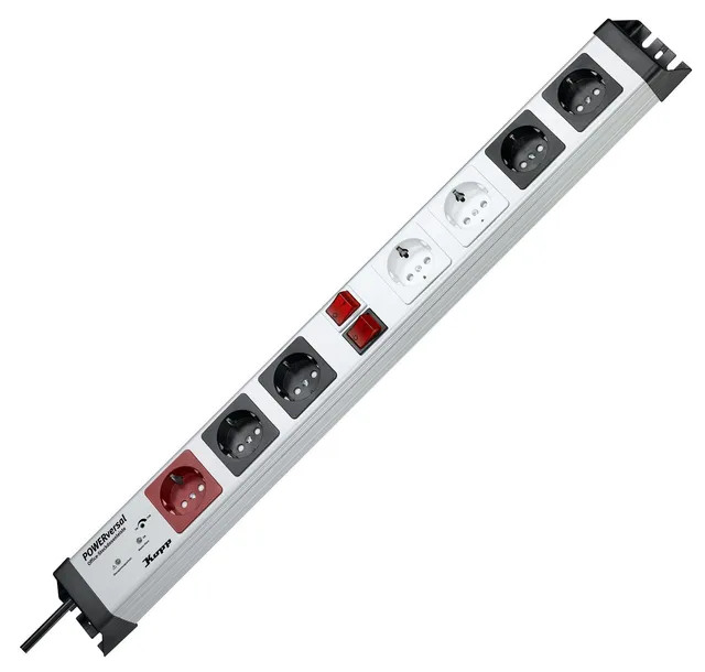 kopp-227620016-powerversal-steckdosenleiste-master-slave-mit-berspannungsschutz image 1