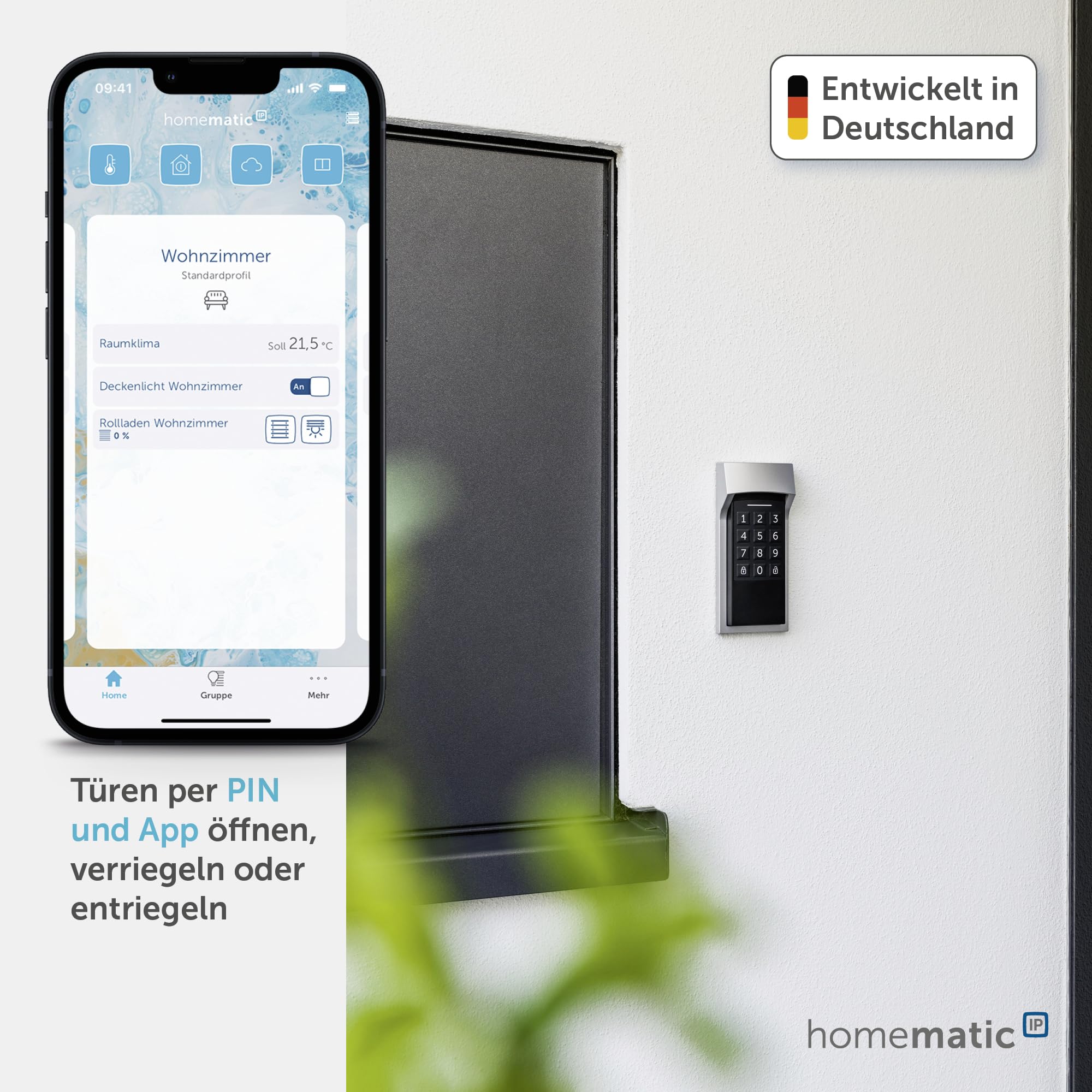 homematic-ip-keypad-code-tastatur-f-r-t-rschlossantrieb-licht-und-alarm image 2