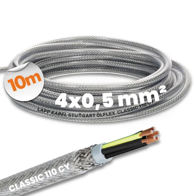 lapp-lflex-classic-110-cy-steuerleitung-4x0-5-mm-geschirmt-10m image 1