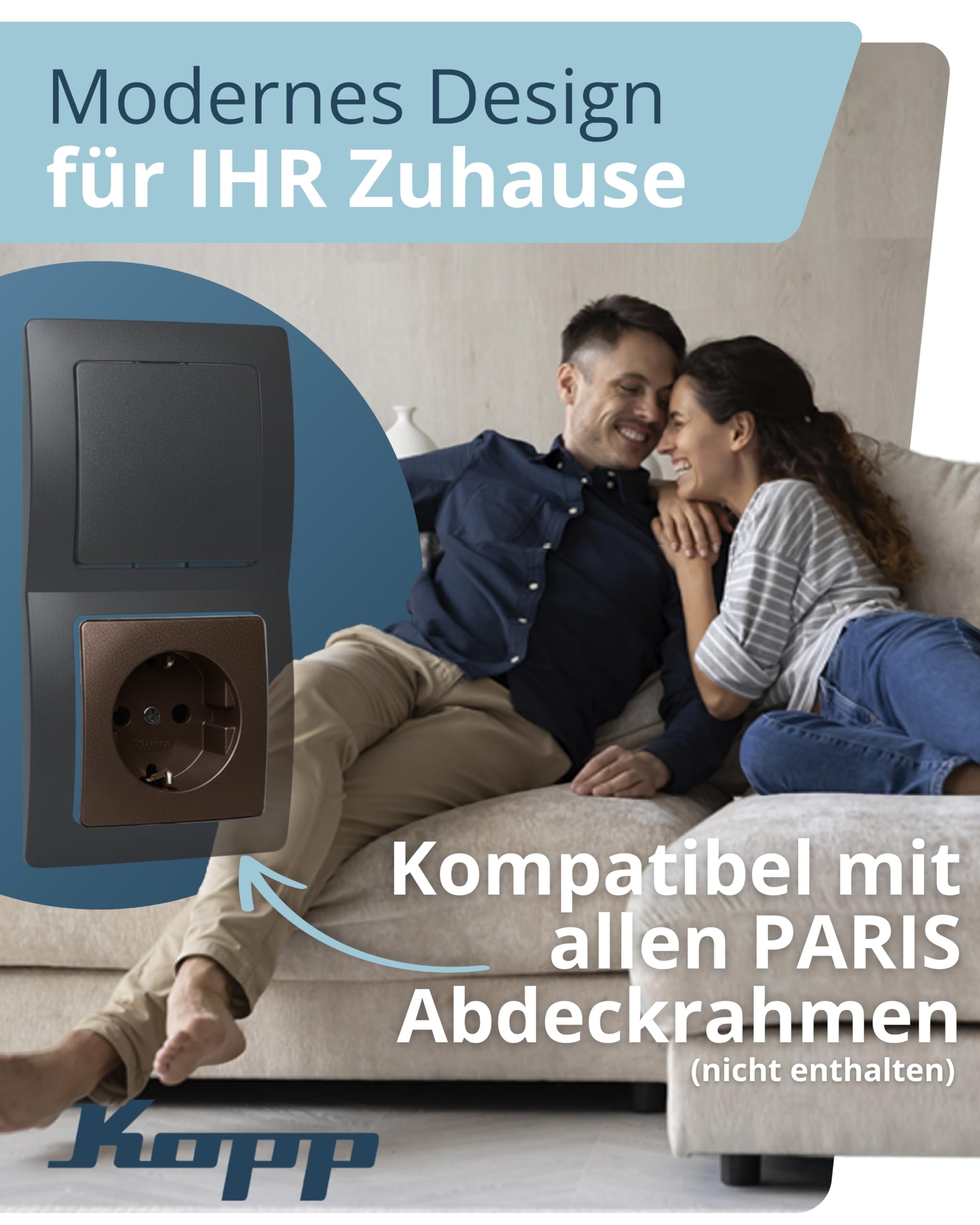 kopp-paris-schutzkontakt-steckdose-1-fach-16a-250v-ip20-palisander-braun image 3