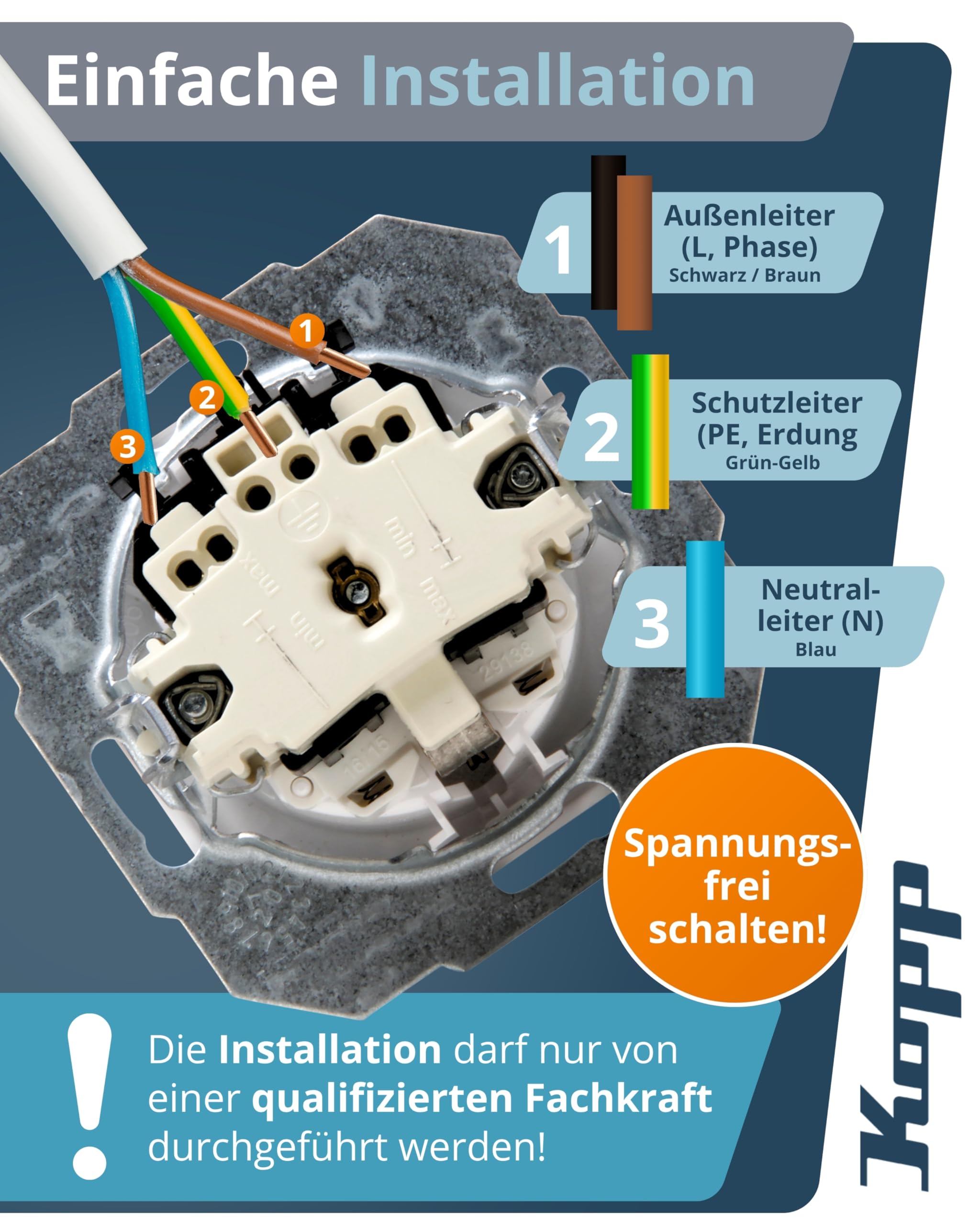 kopp-athenis-schutzkontaktsteckdose-1-fach-unterputz-16a-rein-wei image 5