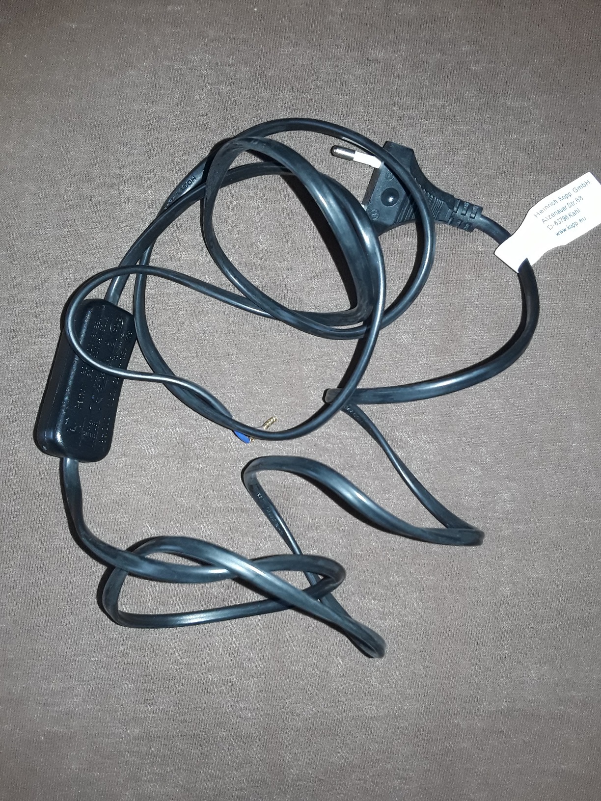 Praktisches Lampenkabel
