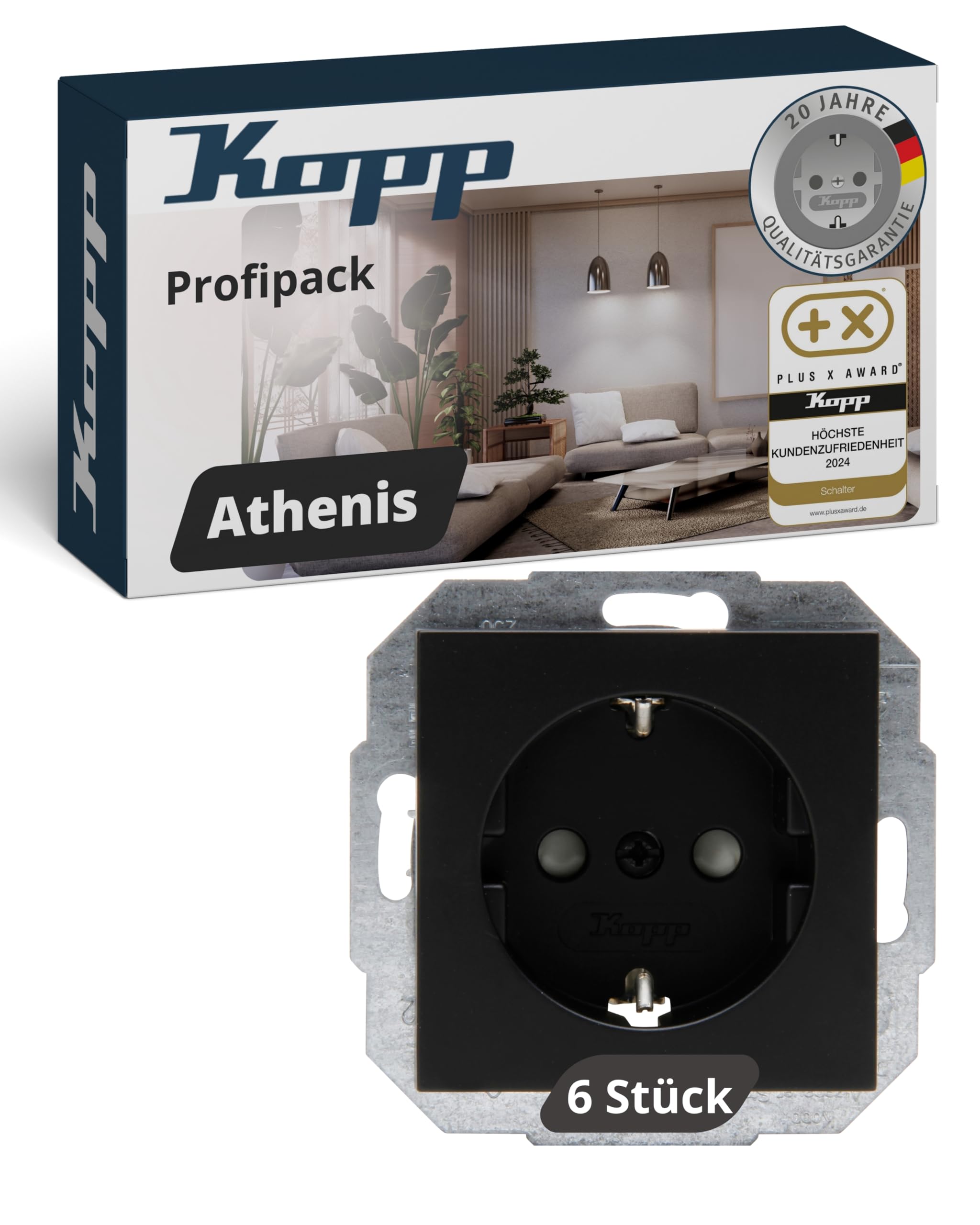 kopp-athenis-schutzkontaktsteckdose-1-fach-unterputz-16a-rein-wei image 8