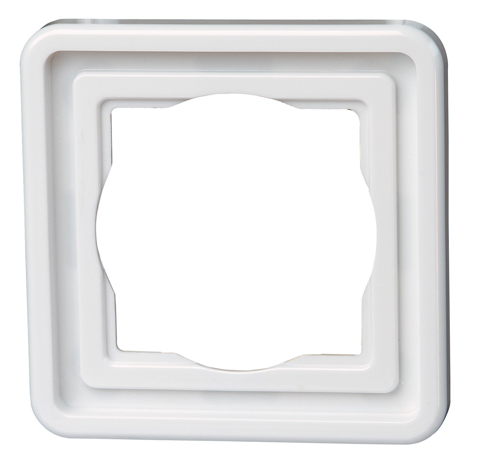 kopp-vision-abdeckrahmen-1-fach-arktis-wei-schalterrahmen image 1