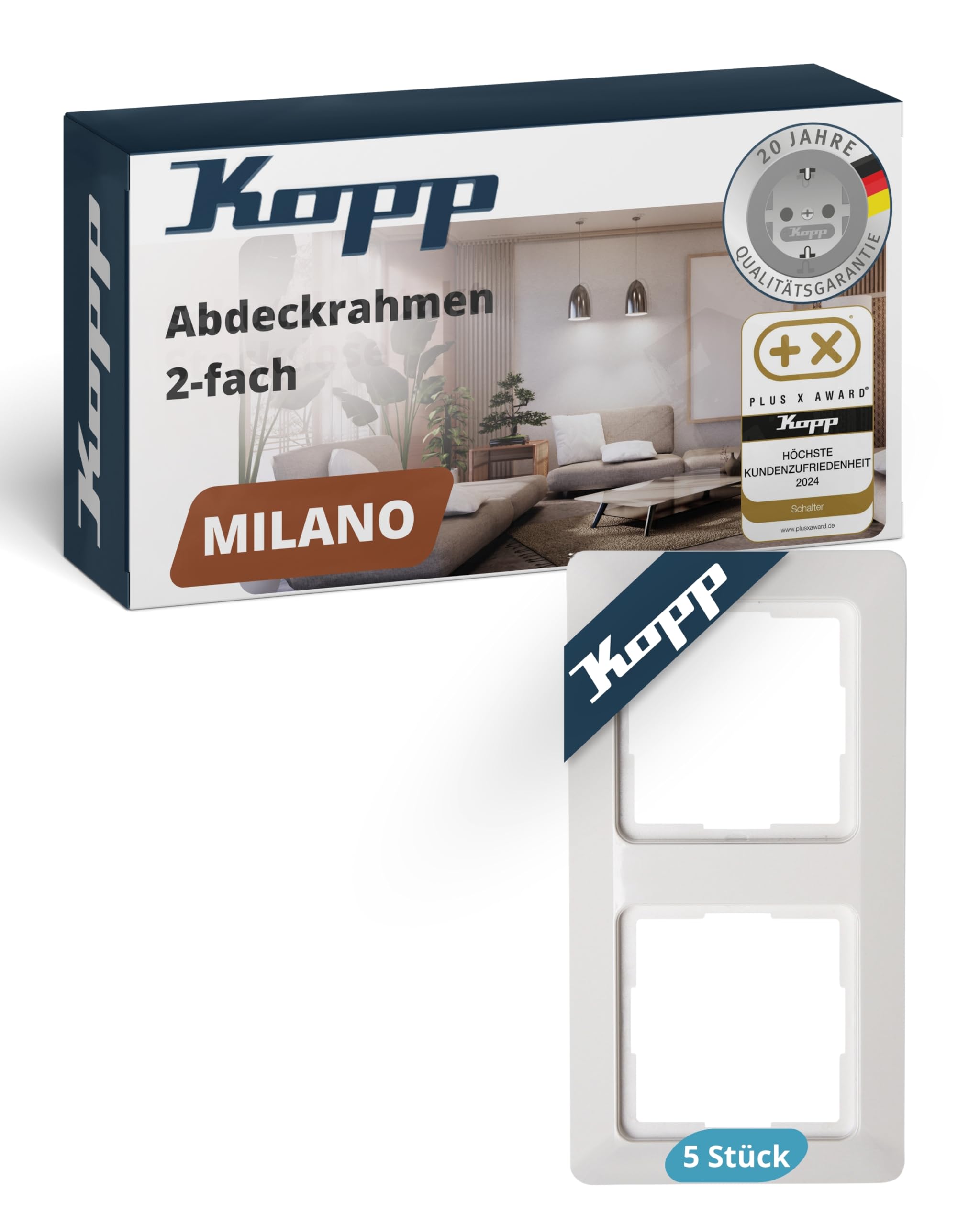 kopp-milano-abdeckrahmen-1-fach-stahl image 8