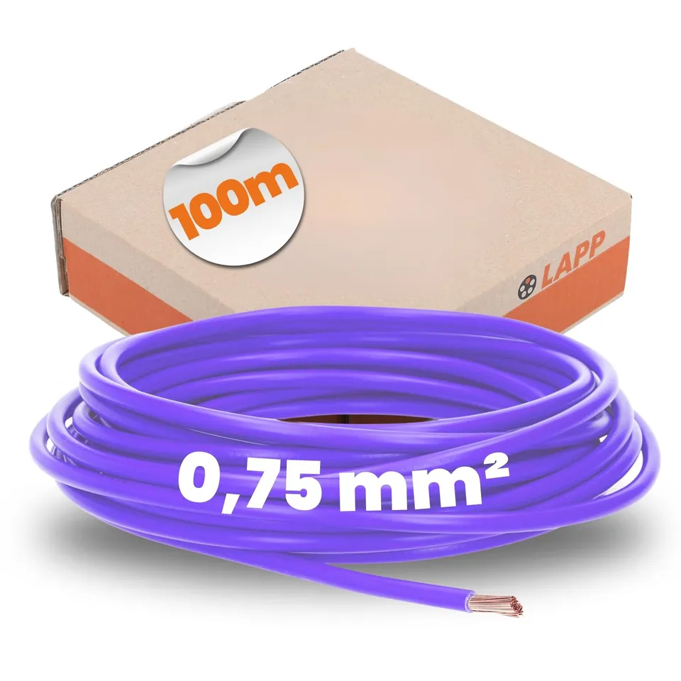 lapp-h05v-k-0-75-mm-einzelader-violett-100m image 1