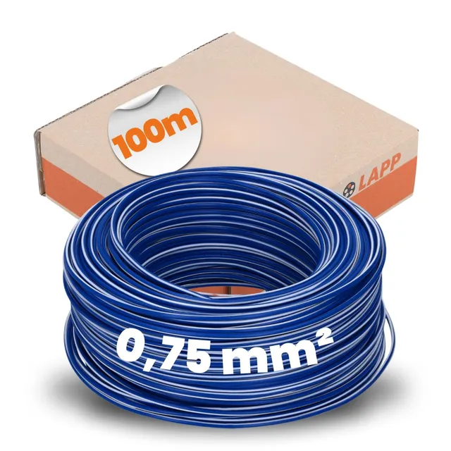 lapp-h05v-k-verdrahtungsleitung-0-75-mm-dunkelblau-wei-100-m image 1