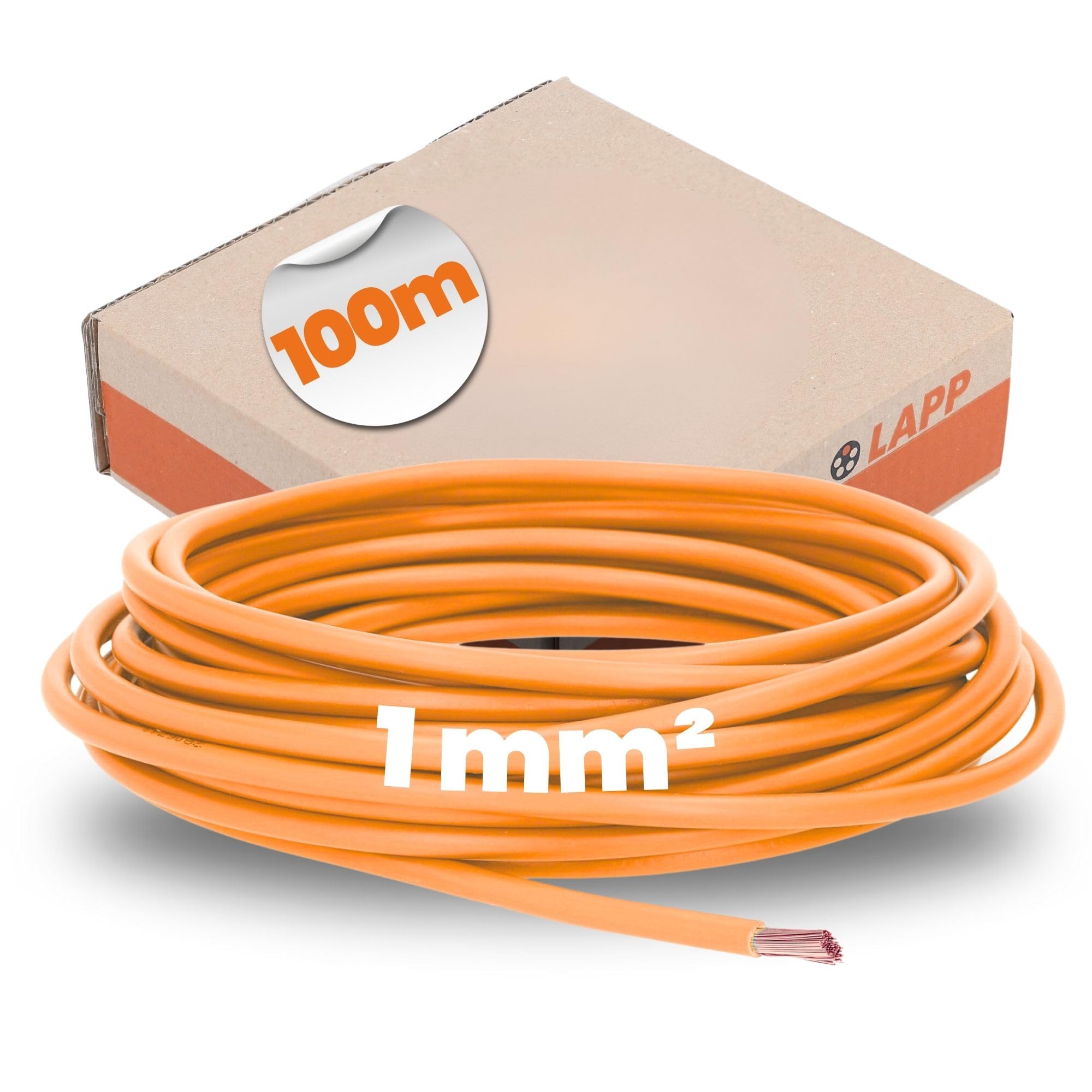 lapp-h05v-k-pvc-einzelader-1x-1-mm-orange-100-m-flexibles-stromkabel image 1