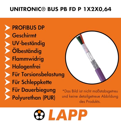 lapp-unitronic-bus-pb-fd-1x2x0-64-mm-profibus-schleppkettenleitung-10m image 5